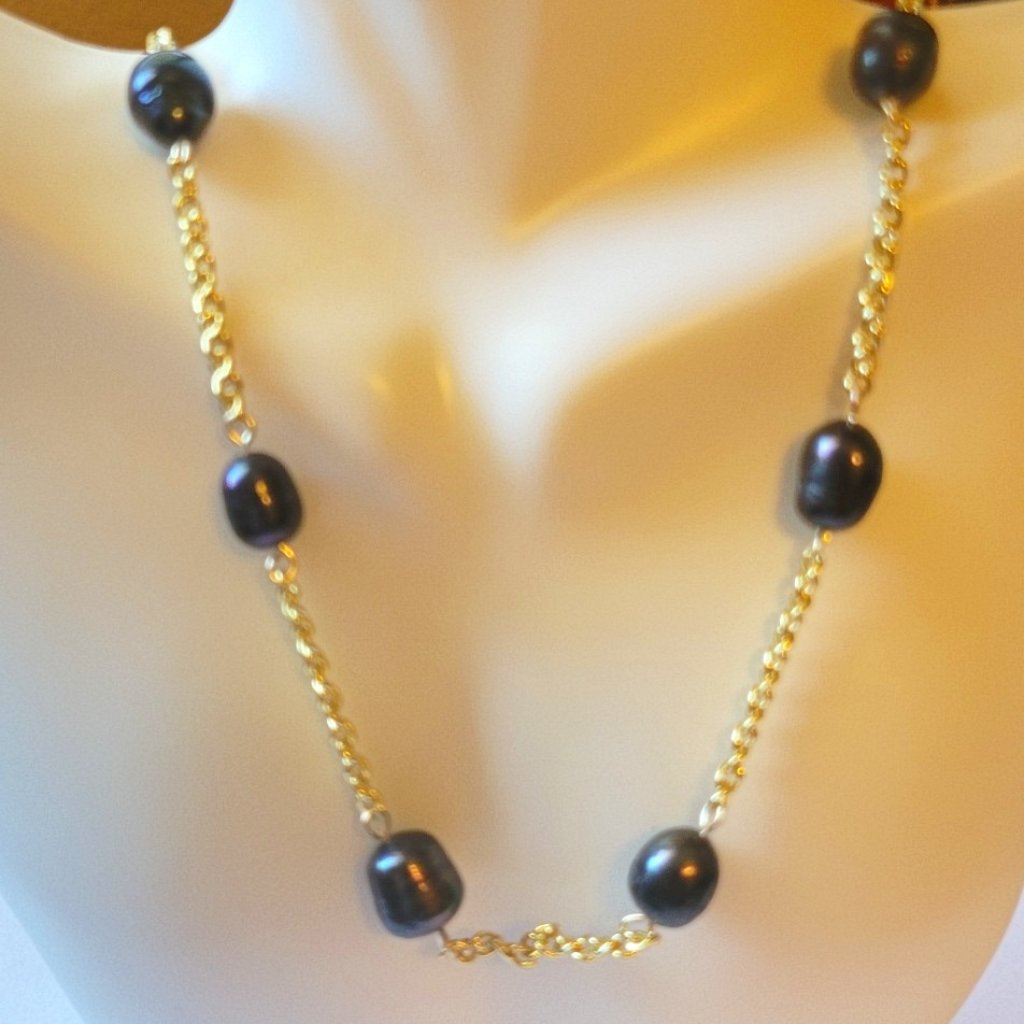 New Baroque Natural Tahitian Pearls Necklace